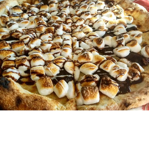 nutella marshmello pizza